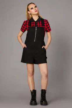 Women Black Friday Dresses & Pinafores*Zip Goth Overall